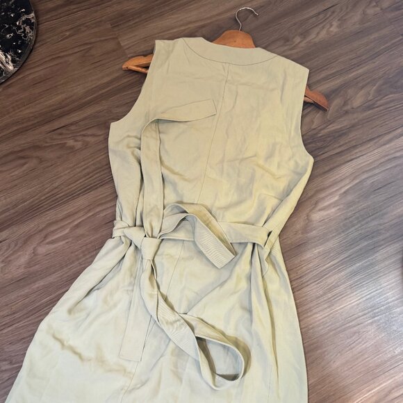 Everlane The Japanese GoWeave Long-Sleeve Mini Wrap Dress in Mint Womens 4/ NWOT - Picture 8 of 11